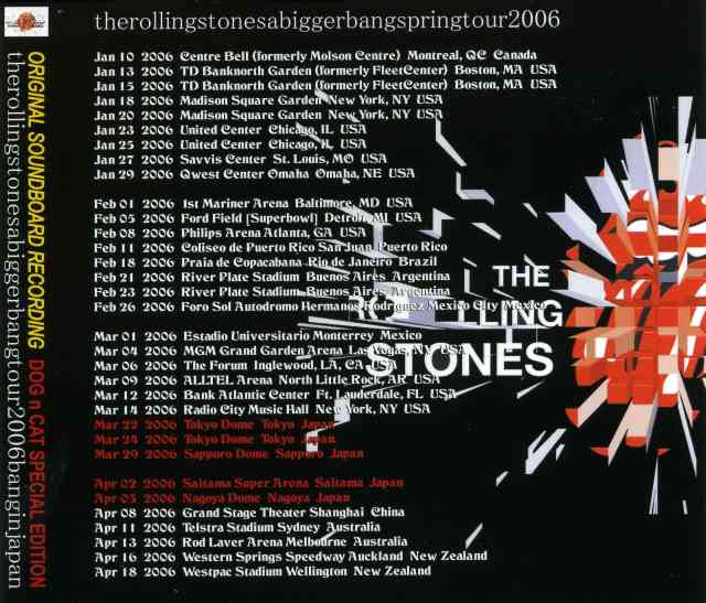 The Rolling Stones - Tokyo Dome, Tokyo, Japan; March 24, 2006 