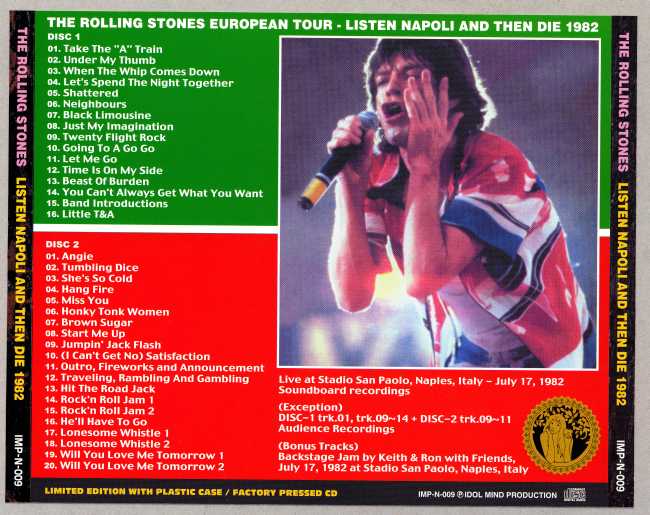 dbboots.com - The Rolling Stones Bootlegs database -